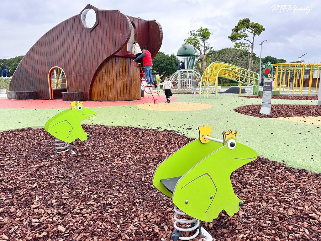 ★台北公園★ 蛙仔坑生態遊戲場,以青蛙為主題設計,有大沙坑、 S__113361030_0