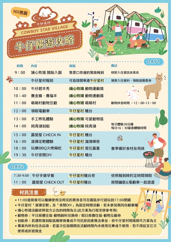 ★桃園親子住宿推薦★ 牛仔星村豪華露營車屋一泊二食體驗,免費 S__121724950_0