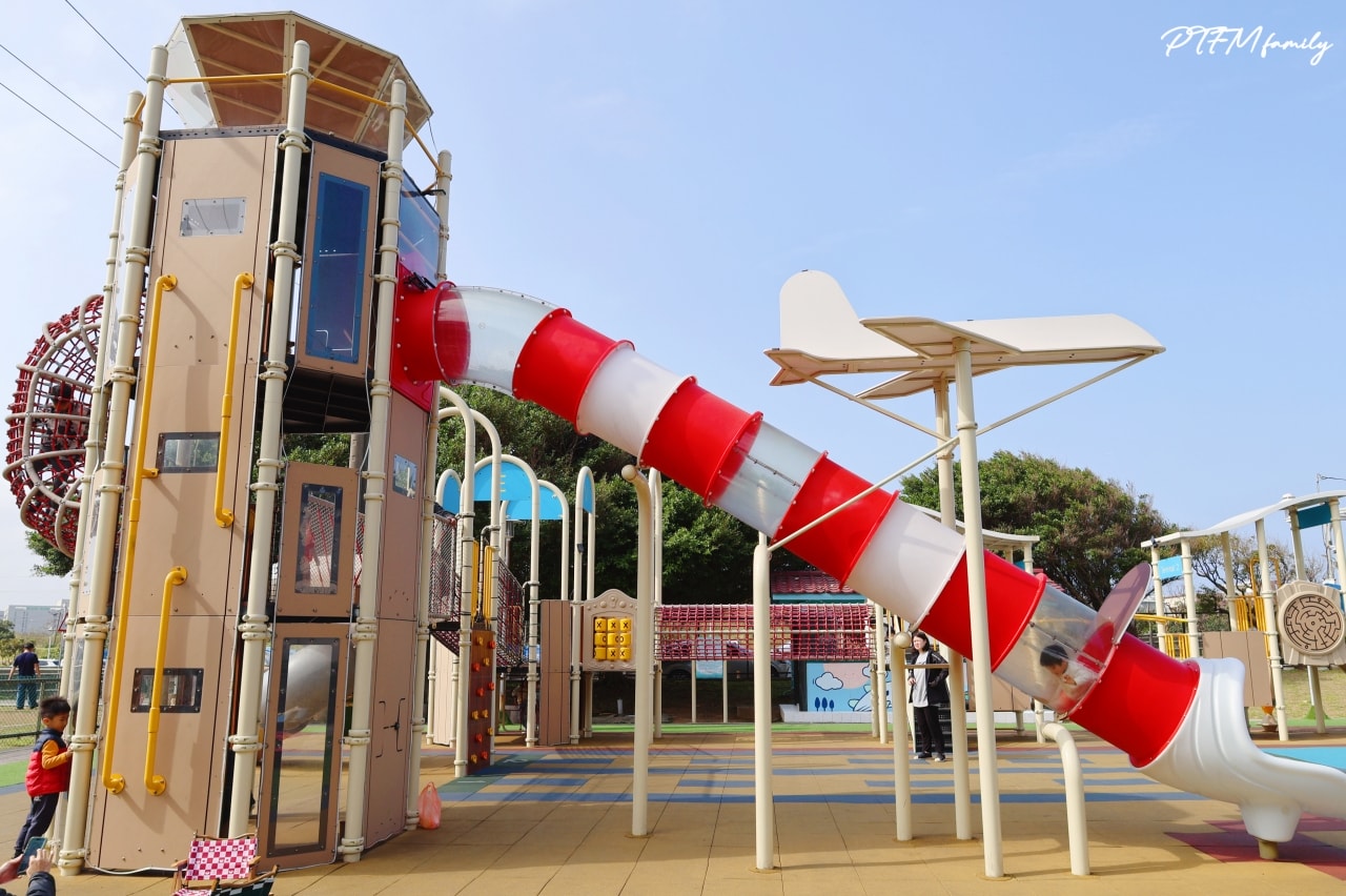 桃園最新公園｜蘆竹海寧公園，全台首座以航空為主題的特色遊戲場