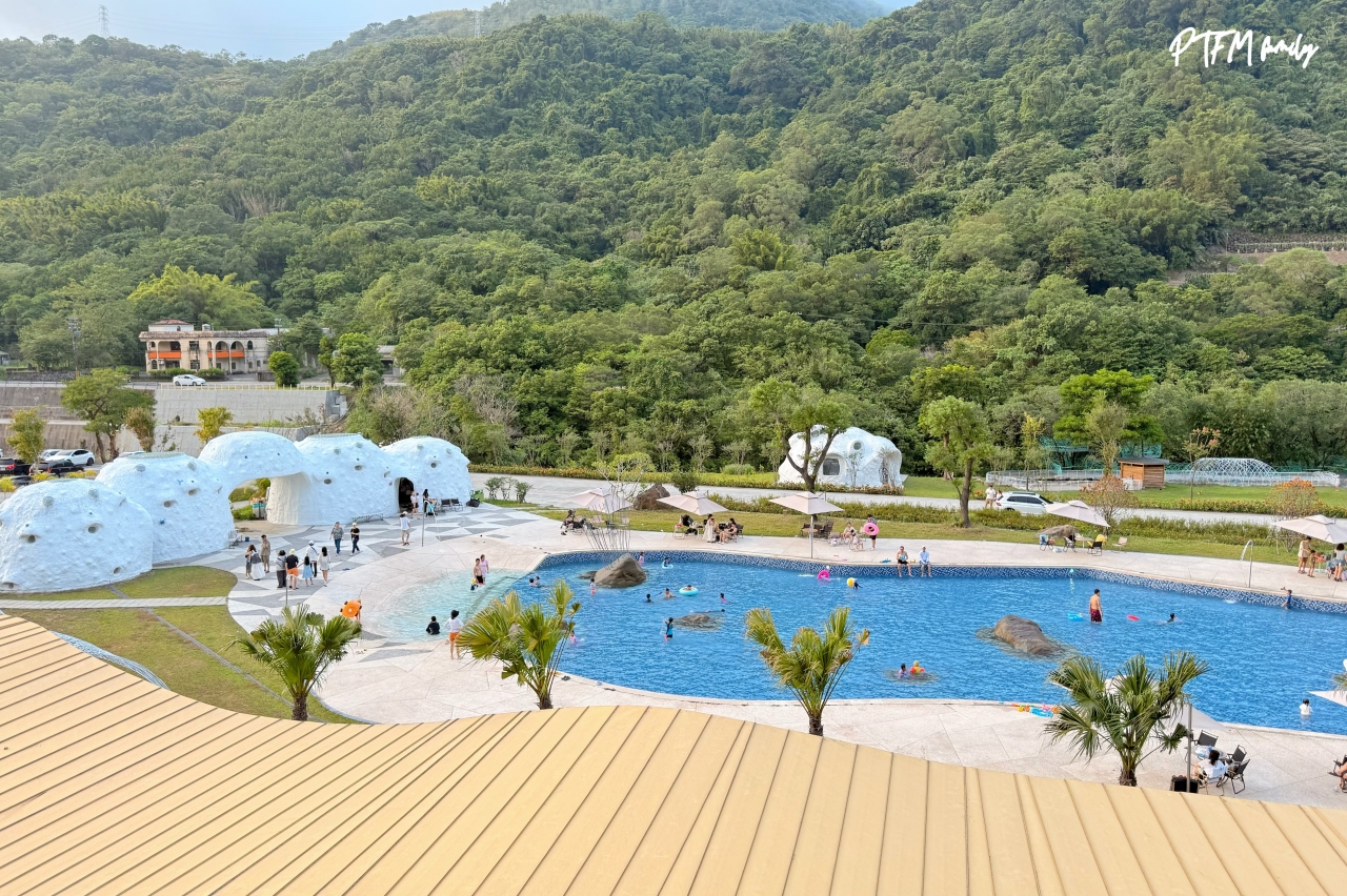 新北玩水景點｜亮山川Lands & Stream Resort Park，萬里一日遊玩水景點，有戲水池、烤肉、動物和生態藝術造景